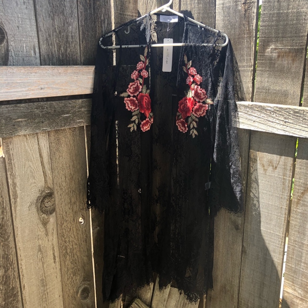 Sheer black lace NWT - Picture 1 of 3
